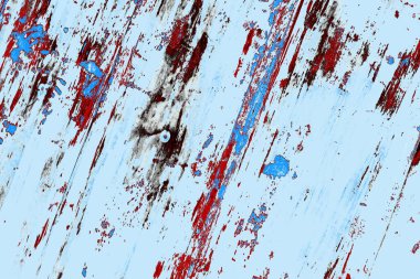 Çizik ve çatlaklarla metal doku