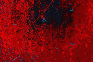 Kırmızı ve mavi renkli grunge duvar dokusu arkaplanı