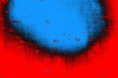 Neon kırmızı ve mavi renkli grunge duvar dokusu arkaplanı