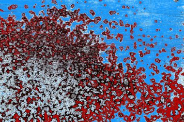 Çizik ve çatlaklarla metal doku