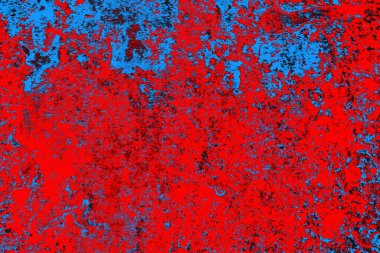 Kırmızı ve mavi renkli grunge duvar dokusu arkaplanı