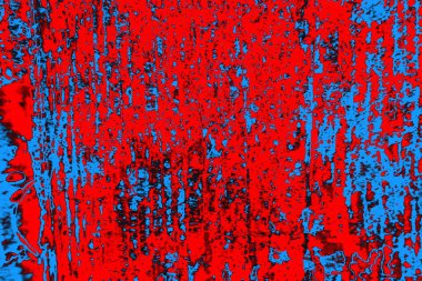 Neon kırmızı ve mavi renkli grunge duvar dokusu arkaplanı