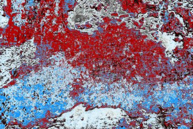 Dökülen boya paslı metal dokusu