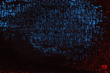 Koyu renkli ses, çatlak ve arkaplanı su sıçratan grunge duvar dokusu