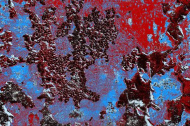 Dökülen boya paslı metal dokusu