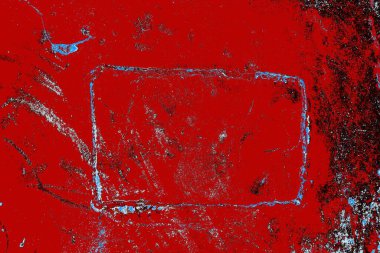 Çizik ve çatlaklarla metal doku