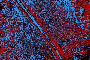 Çizik ve çatlaklarla metal doku