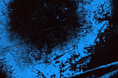 Koyu renkli ses, arka planda çatlaklar olan grunge duvar dokusu