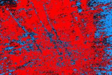 Kırmızı ve mavi renkli grunge duvar dokusu arkaplanı