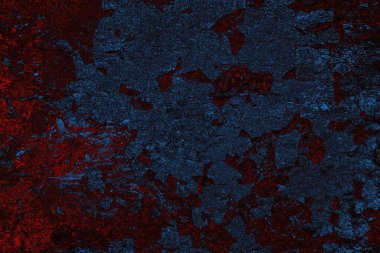 Koyu renkli ses, çatlak ve arkaplanı su sıçratan grunge duvar dokusu