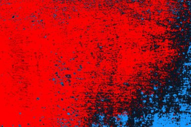 Kırmızı ve mavi renkli grunge duvar dokusu arkaplanı