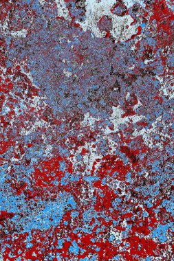 Dökülen boya paslı metal dokusu