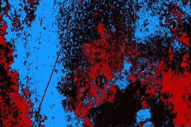 Çizik ve çatlaklarla metal doku