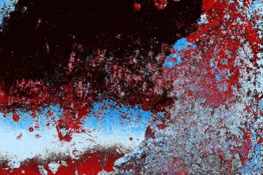 Çizik ve çatlaklarla metal doku