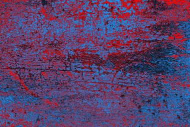 Kırmızı ve mavi renkli grunge duvar dokusu arkaplanı