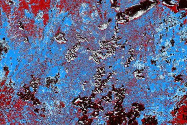 Dökülen boya paslı metal dokusu