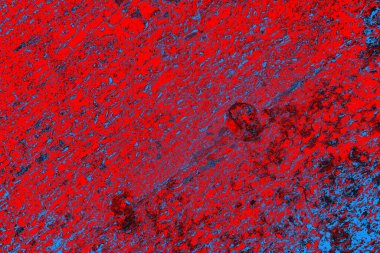 Kırmızı ve mavi renkli grunge duvar dokusu arkaplanı