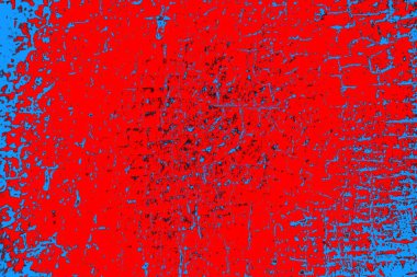 Kırmızı ve mavi renkli grunge duvar dokusu arkaplanı
