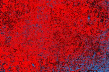 Kırmızı ve mavi renkli grunge duvar dokusu arkaplanı
