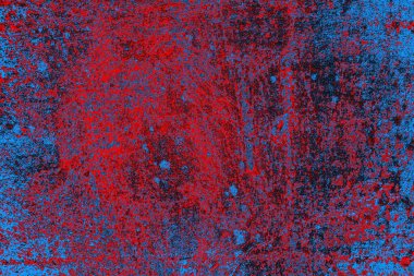 Kırmızı ve mavi renkli grunge duvar dokusu arkaplanı