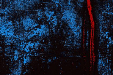 Koyu renkli ses, arka planda çatlaklar olan grunge duvar dokusu