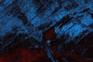 Koyu renkli ses, arka planda çatlaklar olan grunge duvar dokusu