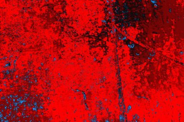 Kırmızı ve mavi renkli grunge duvar dokusu arkaplanı