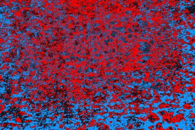 Kırmızı ve mavi renkli grunge duvar dokusu arkaplanı