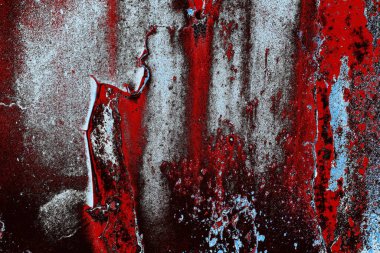 Dökülen boya paslı metal dokusu