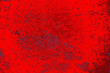 Kırmızı ve mavi renkli grungy duvar, desenli arka plan