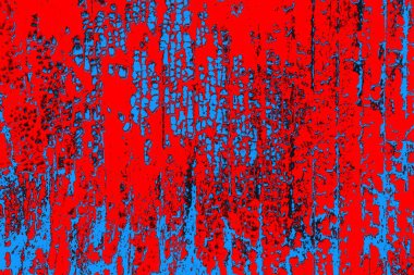 Kırmızı ve mavi renkli grunge duvar dokusu arkaplanı
