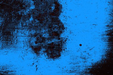 Kırık tarih arkaplanı olan kırmızı, mavi ve siyah grunge duvar