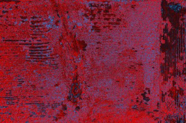 Neon kırmızı ve mavi renkli grunge duvar dokusu arkaplanı