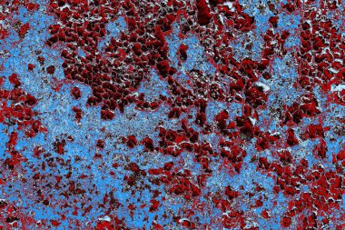 Dökülen boya paslı metal dokusu