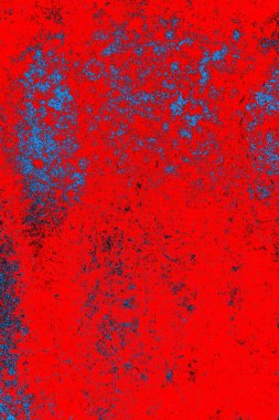 Neon kırmızı ve mavi renkli grunge duvar dokusu arkaplanı