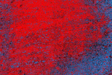Kırmızı ve mavi renkli grunge duvar dokusu arkaplanı