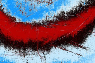 Çizik ve çatlaklarla metal doku