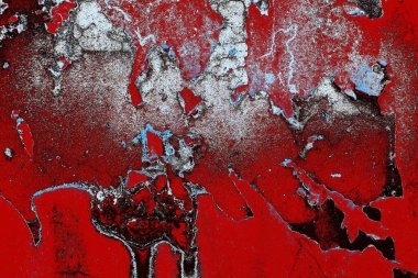 Dökülen boya paslı metal dokusu