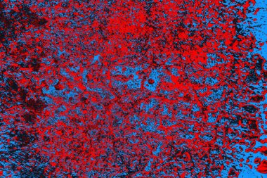 Kırmızı ve mavi renkli grunge duvar dokusu arkaplanı