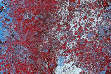 Dökülen boya paslı metal dokusu