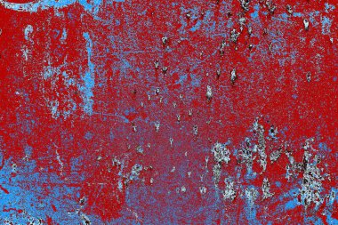 Duvar dokusu arkaplanı eski boyayla soyulmuş 