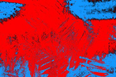 Kırmızı ve mavi renkli grunge duvar dokusu arkaplanı