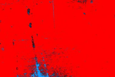 Neon kırmızı ve mavi renkli grunge duvar dokusu arkaplanı