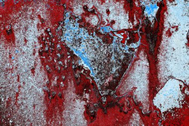 Dökülen boya paslı metal dokusu
