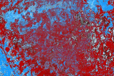 Duvar dokusu arkaplanı eski boyayla soyulmuş 