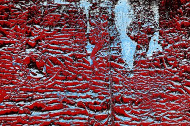 Duvar dokusu arkaplanı eski boyayla soyulmuş 