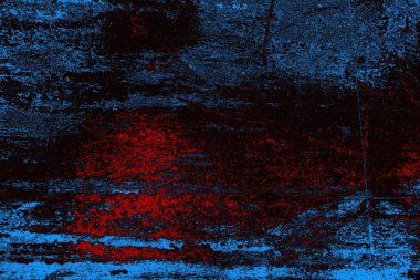 Koyu renkli ses, arka planda çatlaklar olan grunge duvar dokusu