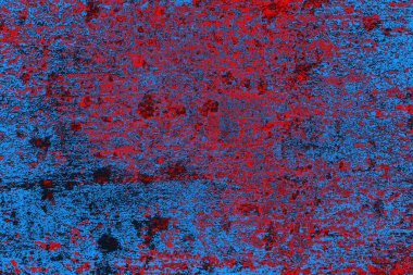 Kırmızı ve mavi renkli grunge duvar dokusu arkaplanı