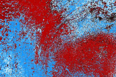 Duvar dokusu arkaplanı eski boyayla soyulmuş 