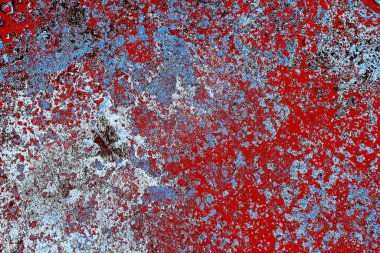 Dökülen boya paslı metal dokusu